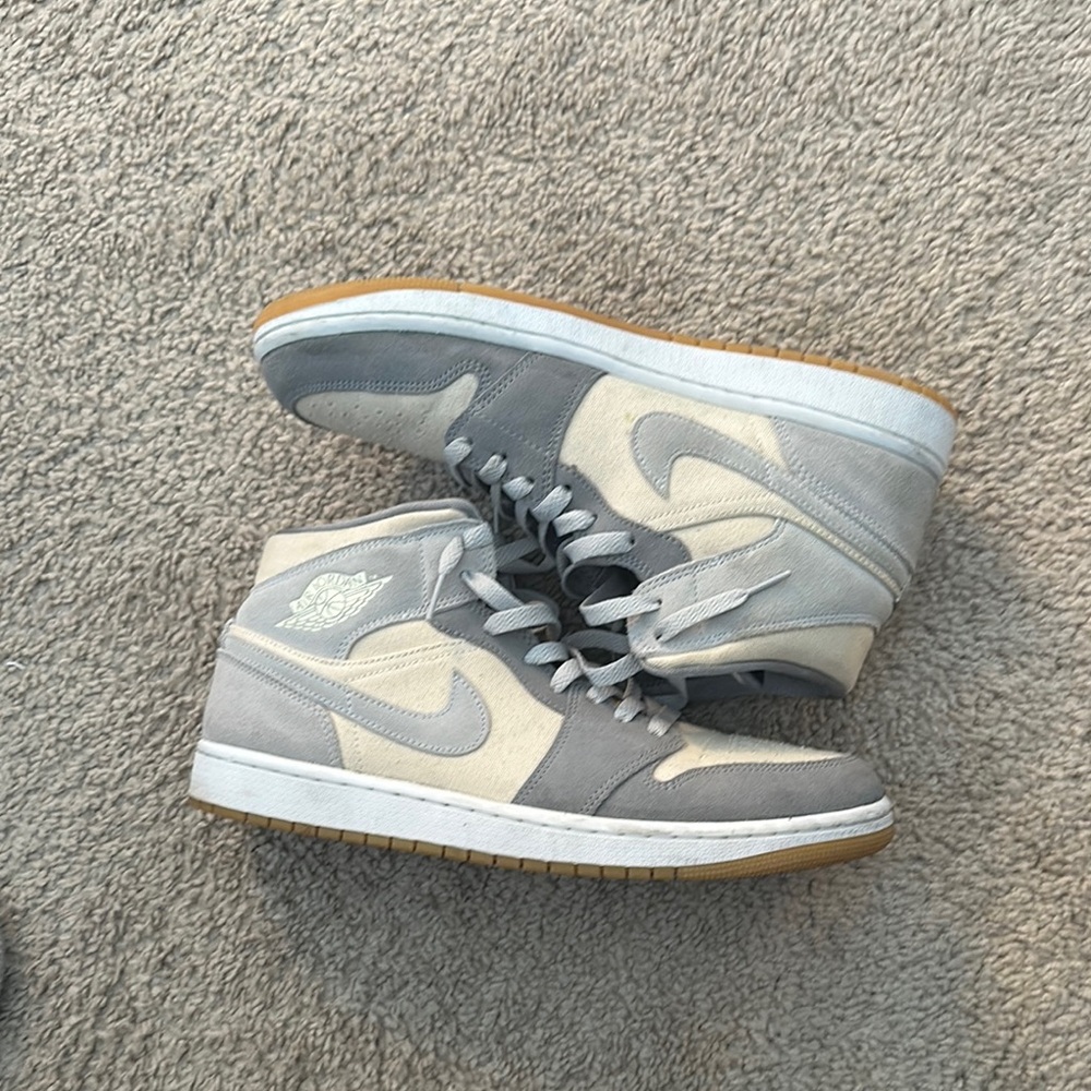 Nike Air Jordan Gray and Cream Sneakers